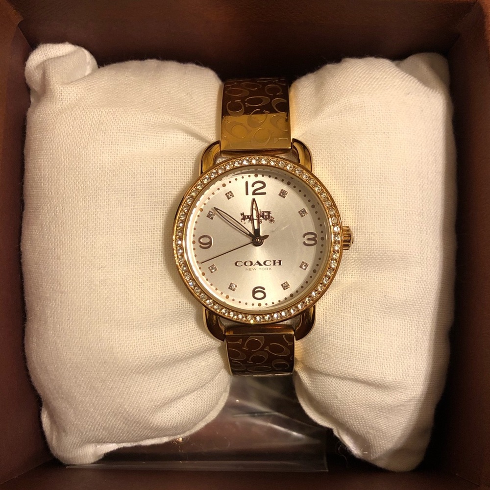 Rose Gold Bangle style Coach Watch